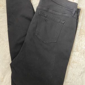 Torrid sky high skinny black ripped jeans